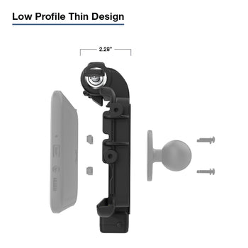 RAM® Thin-Dock™ Locking Power + Dual USB Dock for Tab Active5 & 3