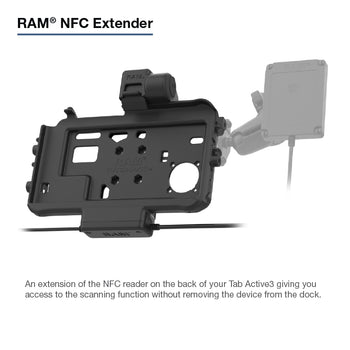 RAM® Thin-Dock™ Power + Dual USB Dock for Tab Active5 & 3