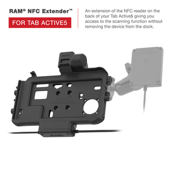 RAM® Thin-Dock™ Power + USB-C & USB-A Data for Tab Active5 & 3