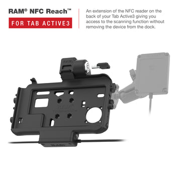 RAM® Thin-Dock™ Locking Power + Dual USB Dock for Tab Active5 & 3