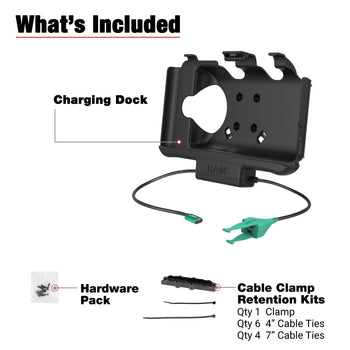 RAM® USB-C Powered Dock + USB-C & USB-A Data for Samsung Tab Active5 & 3