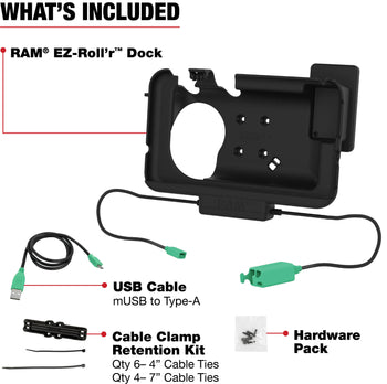 RAM® Power + Dual USB Dock for Tab Active3 with OtterBox uniVERSE