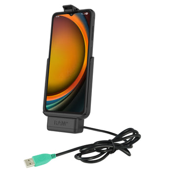 RAM-HOL-SAM84PU:RAM-HOL-SAM84PU_1:RAM EZ-Roll'r™ Dock for Samsung XCover7 Pro & 6 Pro Without Case