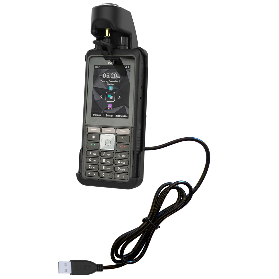 RAM® EZ-Roll'r™ Powered Locking Dock for Sonim XP5plus & XP5plus 5G