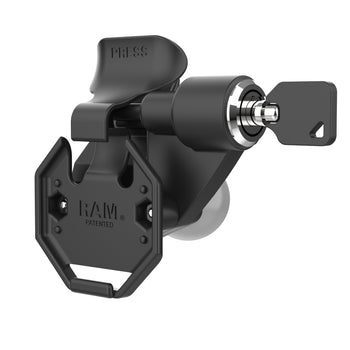 RAM-HOL-U1LRU:RAM-HOL-U1LRU_1:RAM Right Locking Holder for Tablets with GDS Uni-Conn™ Button
