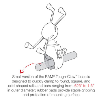 RAM® X-Grip® Large Phone Mount with RAM® Snap-Link™ Tough-Claw™