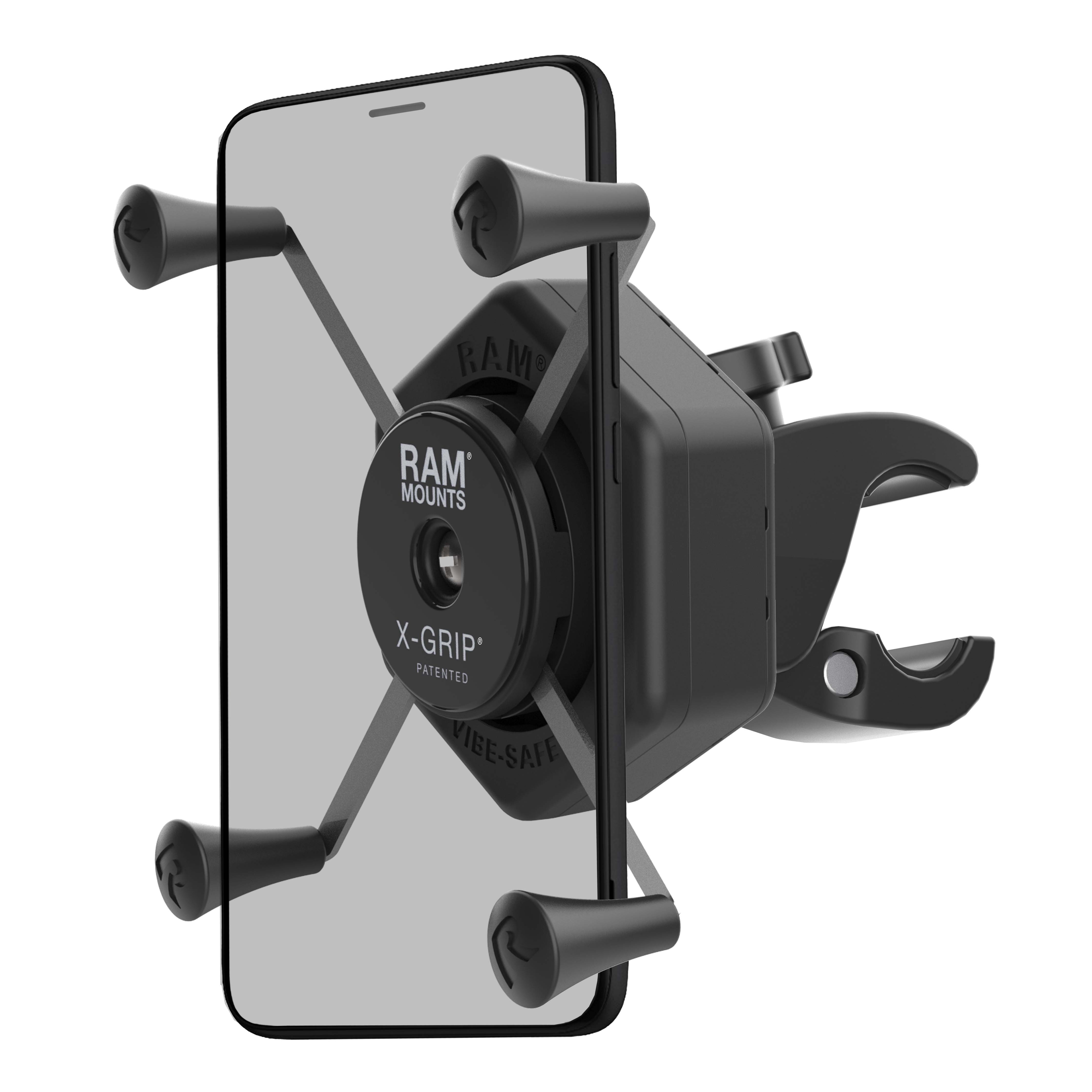 RAM® X-Grip® Large Phone Mount with Vibe-Safe™ & Small Tough-Claw