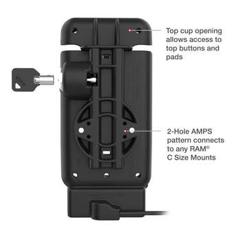 RAM® Powered Locking Vehicle Dock for Zebra EM45