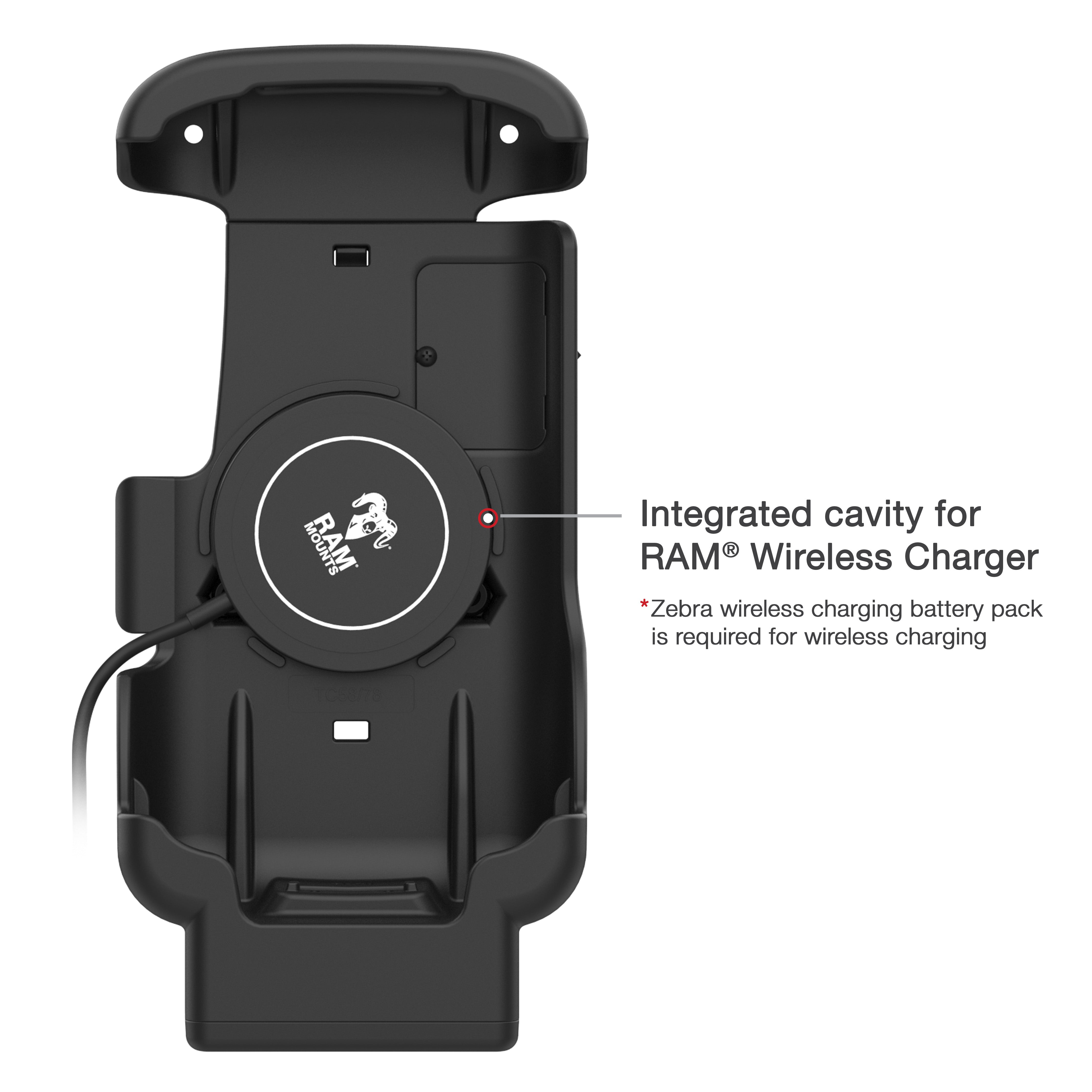 RAM® Form-Fit Dock for Zebra TC53 & TC58 – RAM Mounts