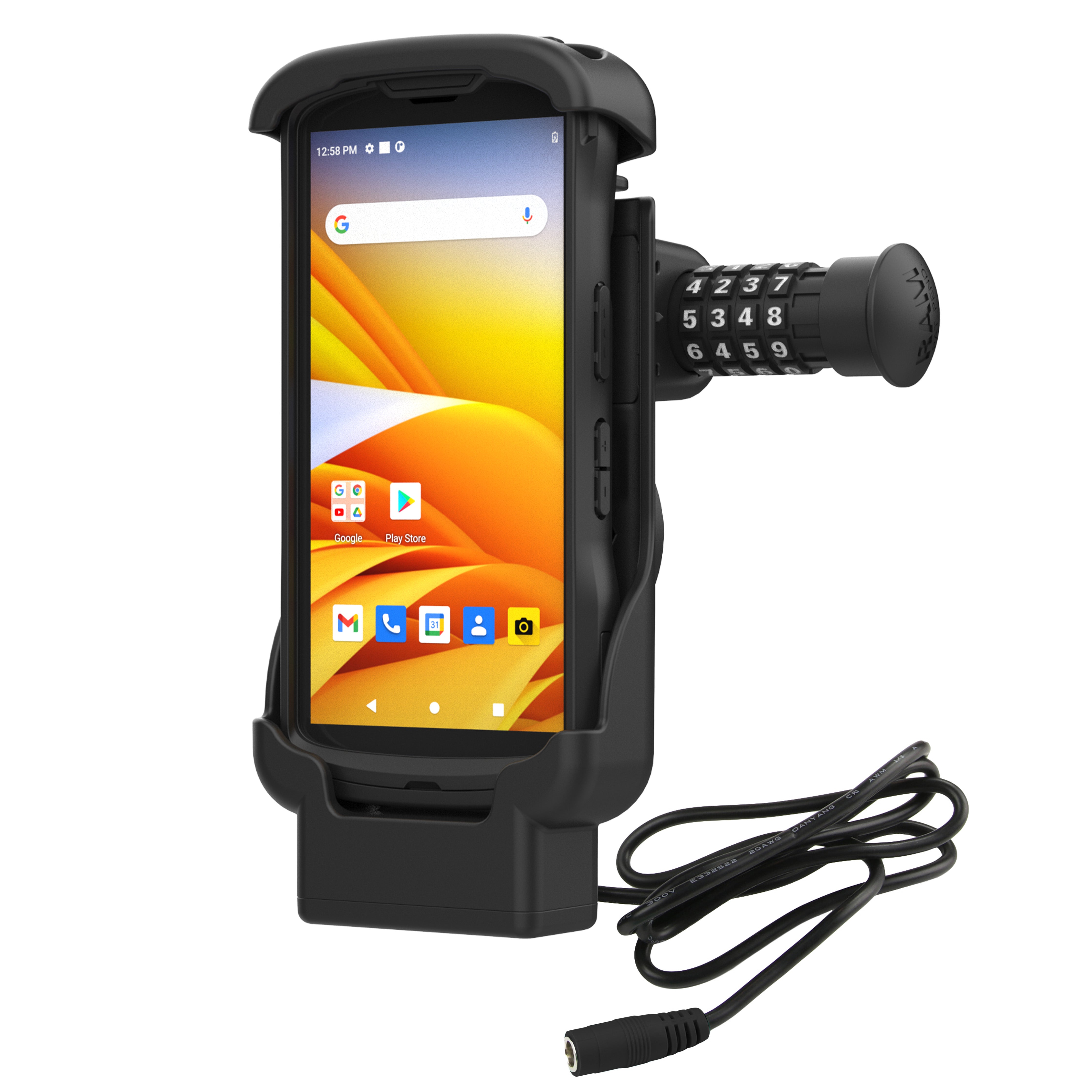 RAM® Combo-Locking Form-Fit Powered Dock for Zebra TC53 & TC58