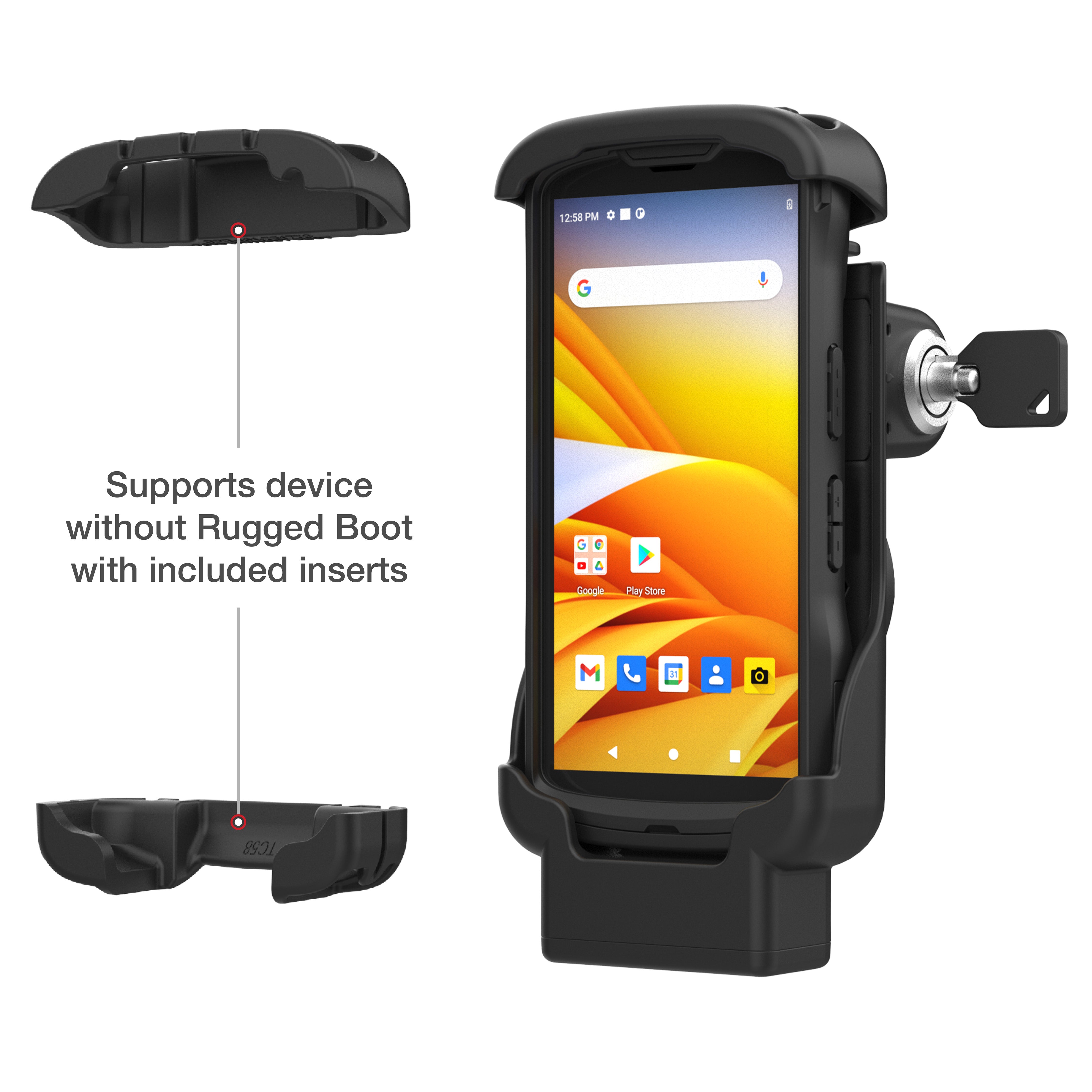 RAM® Key-Locking Form-Fit Dock for Zebra TC53 & TC58 – RAM Mounts