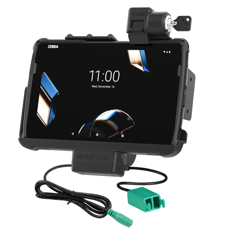 Locking RAM® Tough-Dock™ Power + Dual USB for Zebra ET401 & ET4x 10