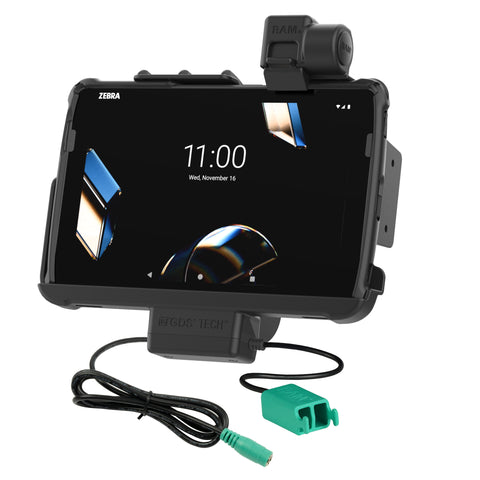 RAM® Tough-Dock™ Power + Dual USB with Latch for Zebra ET401 & ET4x 10