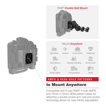 RAM® Form-Fit Holder for Zebra ET8x 2-in-1 Tablet