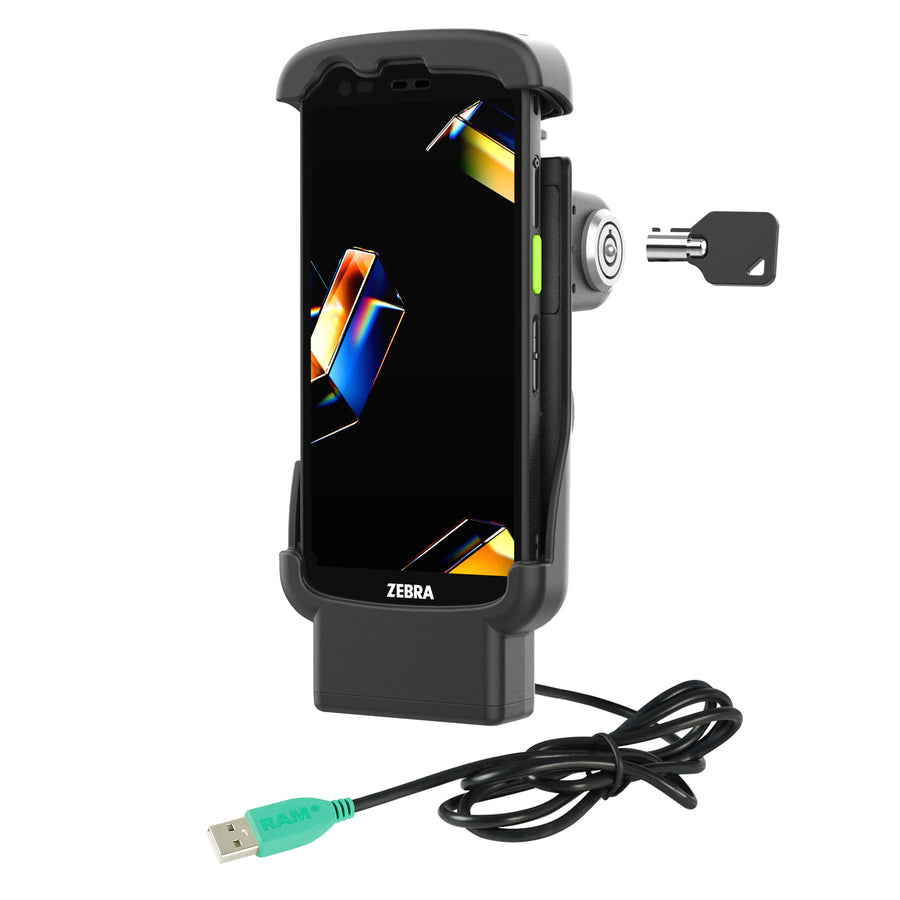 RAM® Locking Powered Dock for Zebra TC201 & TC22/TC27 without Boot