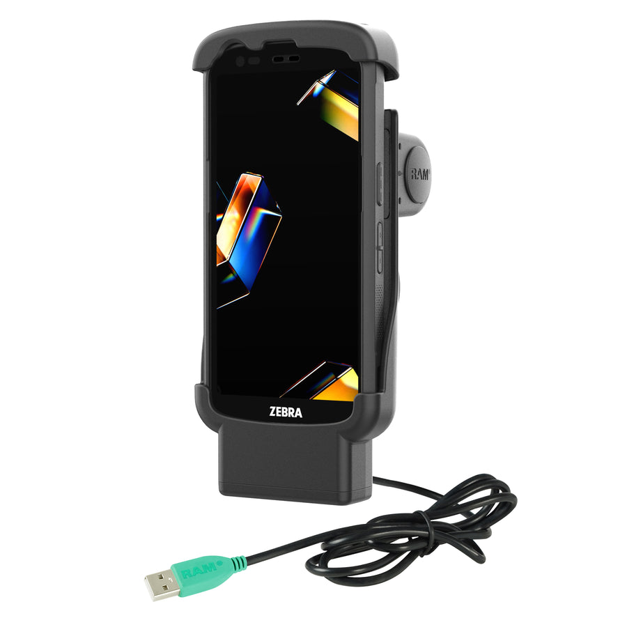 RAM® Form-Fit Powered Dock for Zebra TC201 & TC22/TC27 with Boot