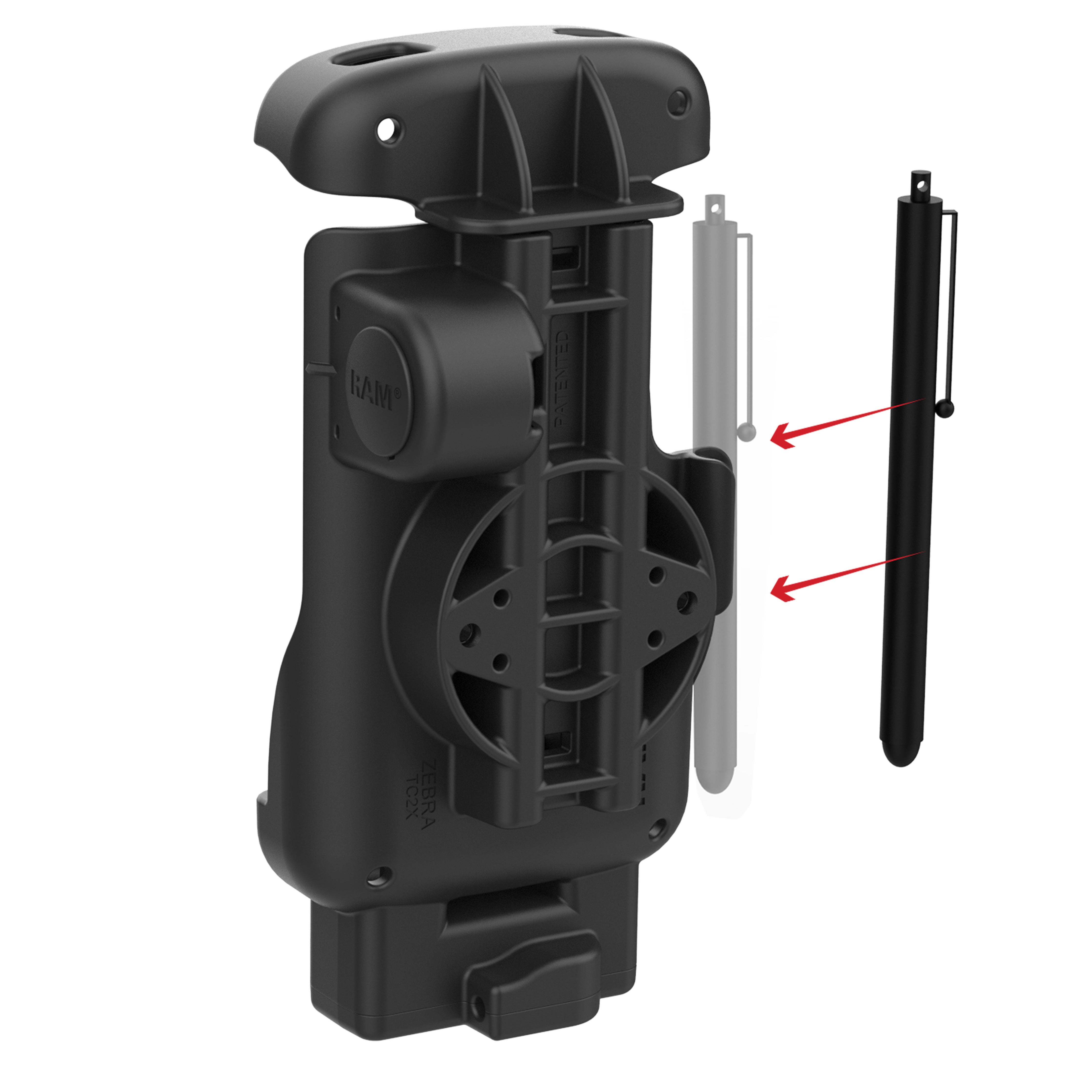RAM® Form-Fit Holder for Zebra TC22 & TC27 with Boot – RAM Mounts