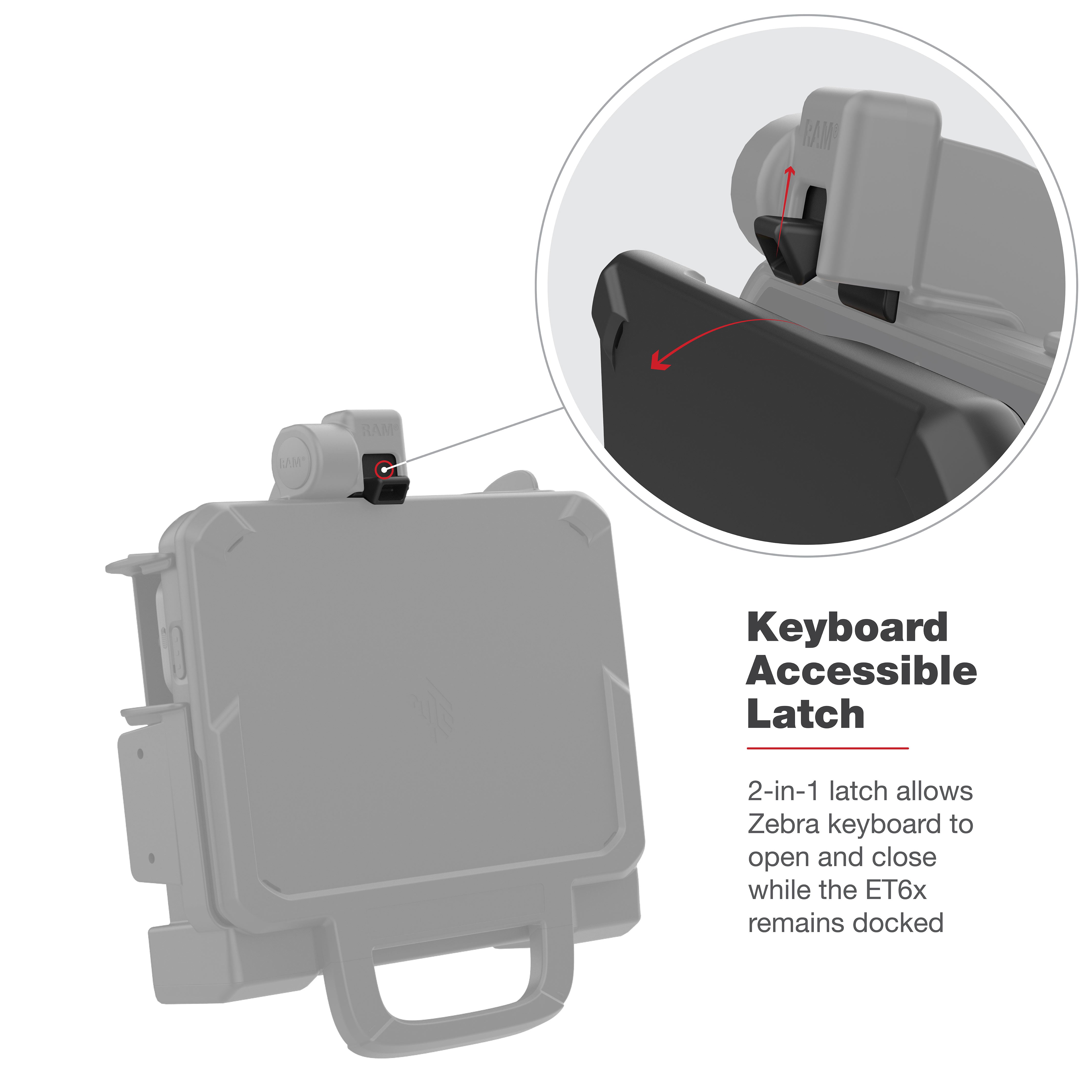 RAM® Power + Dual USB Dock for Zebra ET6x - Heated Pins – RAM Mounts