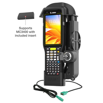 RAM® Locking Powered Dock + Single USB-A for Zebra MC3300/3400/3450