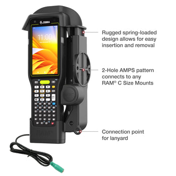 RAM® Powered Dock for Zebra MC3300/3400/3450