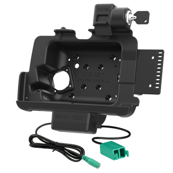 Locking RAM® Tough-Dock™ Power + Dual USB for Zebra ET401 8"