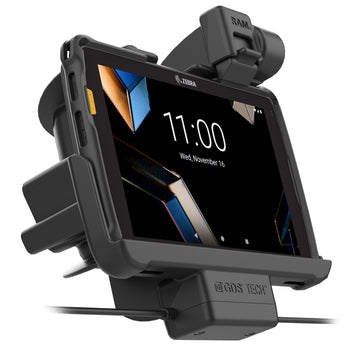 Locking RAM® Tough-Dock™ Power + Dual USB for Zebra ET401 8"