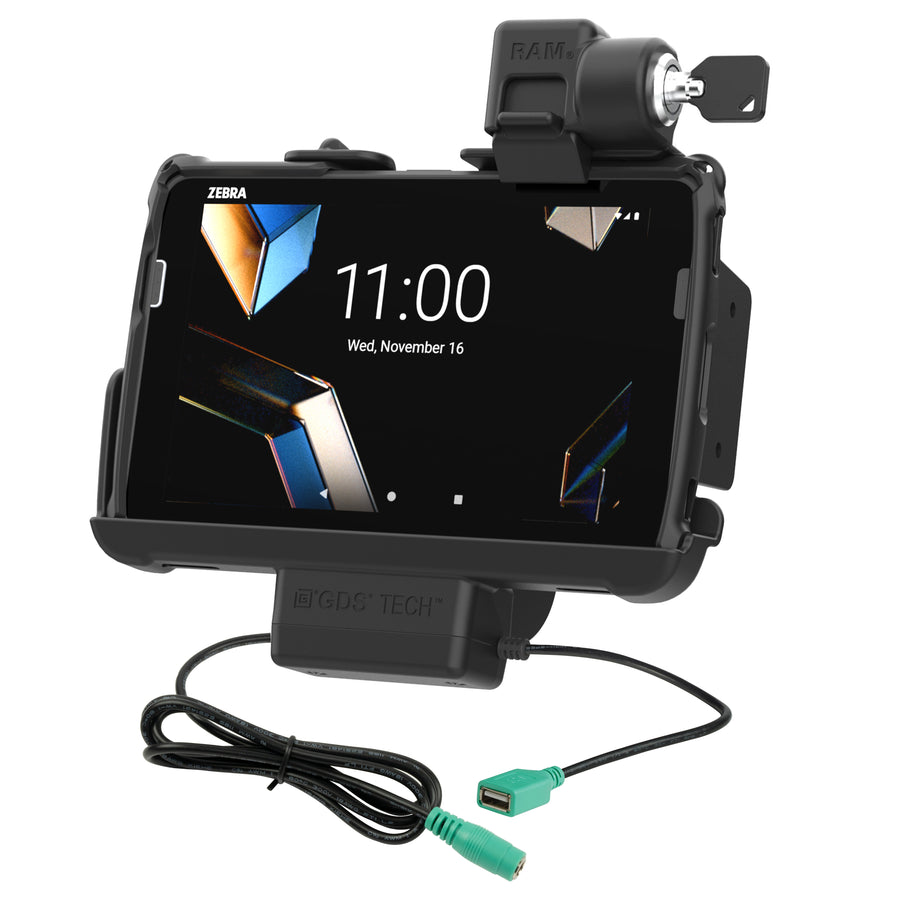 Locking RAM® Tough-Dock™ Power + Data for Zebra ET401 8"