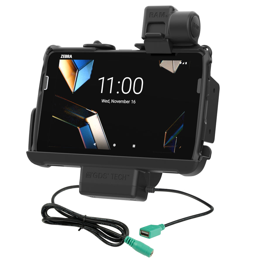 RAM® Tough-Dock™ Power + Data with Latch for Zebra ET401 8"