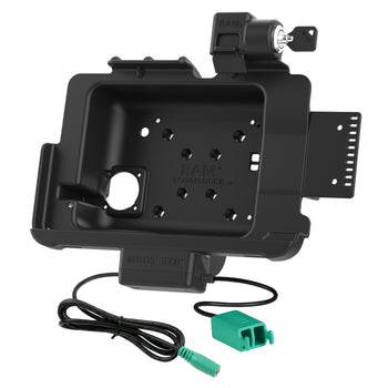 Locking RAM® Tough-Dock™ Power + Dual USB for Zebra ET401 10"