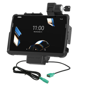 Locking RAM® Tough-Dock™ Power + Data for Zebra ET401 10"