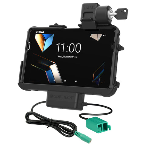 Locking RAM® Thin-Dock™ + Dual USB for Zebra ET401 8