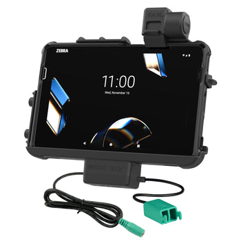 RAM-HOL-ZE47PD2U:RAM-HOL-ZE47PD2U_1:RAM Thin-Dock™ + Dual USB for Zebra ET401 & ET4x 10"