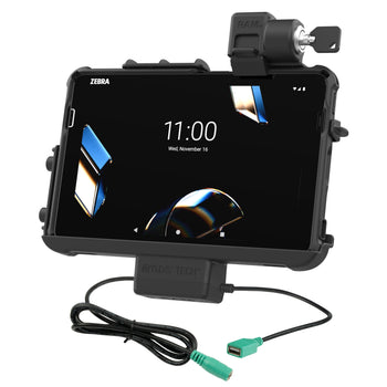 RAM-HOL-ZE47PDLU:RAM-HOL-ZE47PDLU_1:Locking RAM Thin-Dock™ + Data for Zebra ET401 10"