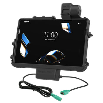 RAM-HOL-ZE47PDU:RAM-HOL-ZE47PDU_1:RAM Thin-Dock™ + Data Dock for Zebra ET401 & ET4x 10"