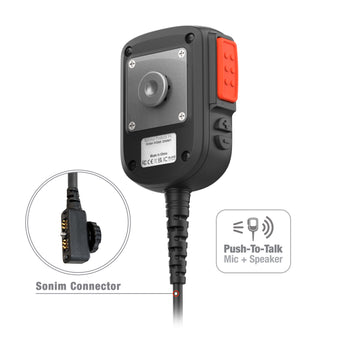 RAM® Remote Speaker Mic with Sonim SecureAudio Connector