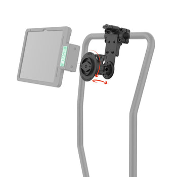 RAM® Friction Hinge Mount for Tough-Bar™ with Roto-View™ & Pivot Feature