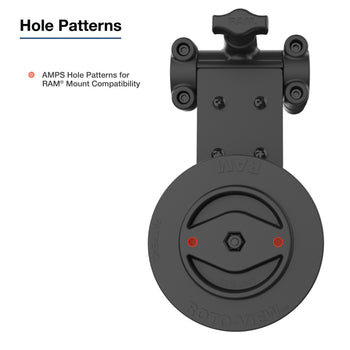 RAM® Friction Hinge Mount for Tough-Bar™ with Roto-View™ & Pivot Feature