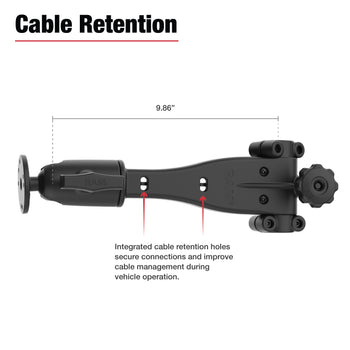 RAM® Friction Hinge 10" Socket Arm with Ball for Tough-Bar™