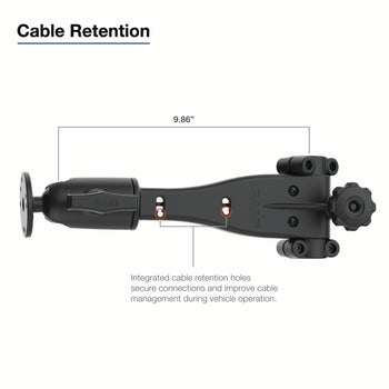 RAM® Friction Hinge 10" Socket Arm with Ball for Tough-Bar™
