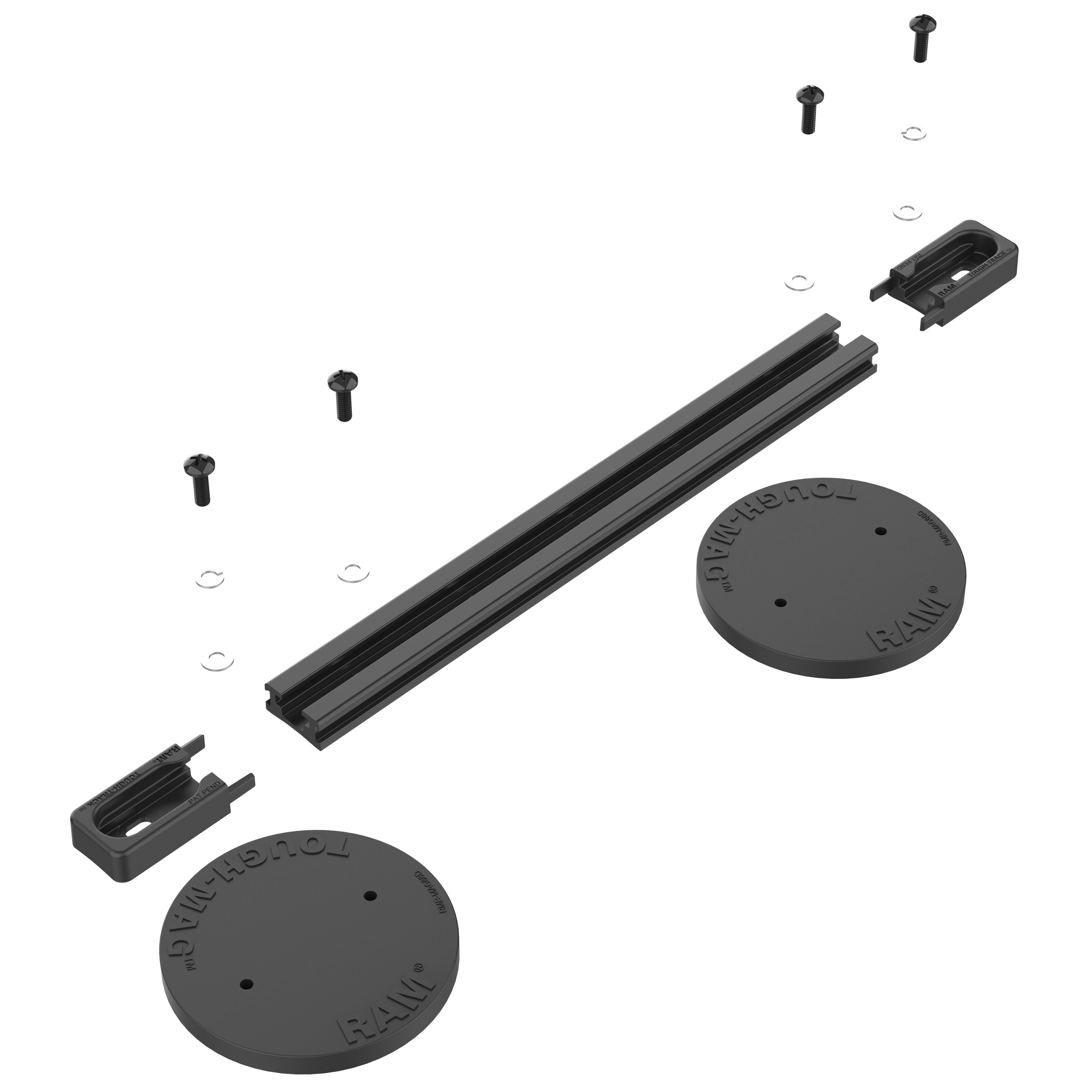 RAM® Tough-Track™ with Tough-Mag™ Heavy Duty Magnetic Track System