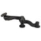 RAM® 12" Curved Double Swing Arm with Socket Arm & Round Plate