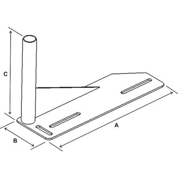 RAM® No-Drill™ Vehicle Welded Base for '91-11 Ford Crown Victoria + More