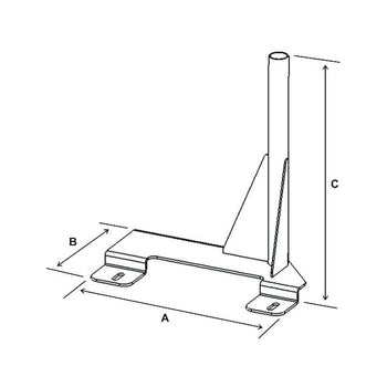 RAM® No-Drill™ Vehicle Base for Ford E-Series Van