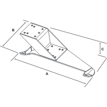 RAM® No-Drill™ Vehicle Base for Toyota 4Runner & Tacoma