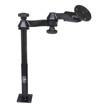 RAM-VP-SW1-129-240:RAM-VP-SW1-129-240_1:RAM Tele-Pole™ with 12" & 9" Poles, Swing Arms & Large Round Plate