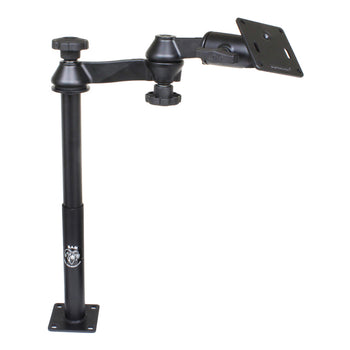 RAM-VP-SW1-129-2461:RAM-VP-SW1-129-2461_1:RAM Tele-Pole™ with 12" & 9" Poles, Swing Arms & 75x75mm VESA Plate
