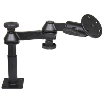 RAM-VP-SW1-45-240:RAM-VP-SW1-45-240_1:RAM Tele-Pole™ with 4" & 5" Poles, Swing Arms & Large Round Plate