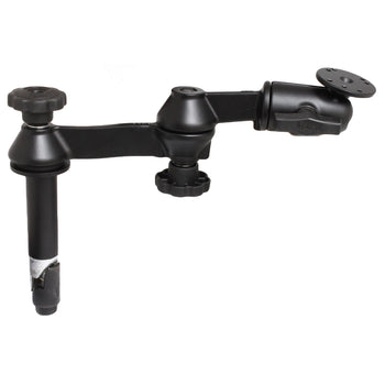 RAM-VP-SW1-4:RAM-VP-SW1-4_1:RAM 4" Upper Pole with Double Swing Arms & Round Plate