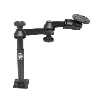 RAM-VP-SW1-89-240:RAM-VP-SW1-89-240_1:RAM Tele-Pole™ with 8" & 9" Poles, Swing Arms & Large Round Plate