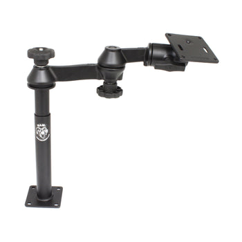 RAM-VP-SW1-89-2461:RAM-VP-SW1-89-2461_1:RAM Tele-Pole™ with 8" & 9" Poles, Swing Arms & 75x75mm VESA Plate